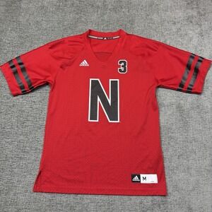Adidas Nebraska Cornhuskers #3 Football Jersey Mens Medium Scarlet Red Huskers
